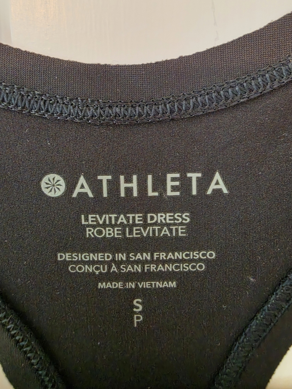 Athleta Levitate Black Racerback A-Line Active Dress - Picture 2 of 6